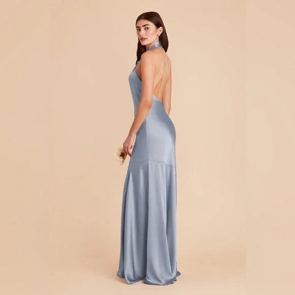 NWT Birdy Grey Dusty Blue Bridesmaid Dress - Picture 2 of 7